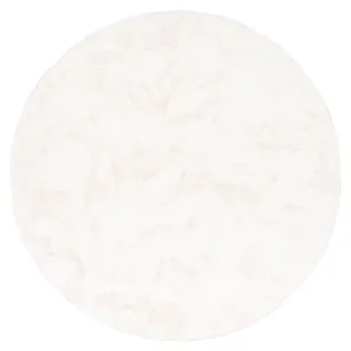 Pergamon Fellteppich 120 x 120 cm Weiß