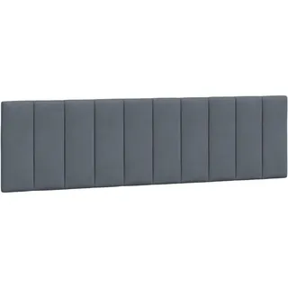 vidaXL Kopfteil-Kissen Hanko Dunkelgrau 180 cm Samt