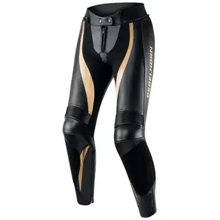 Rebelhorn Rebel Perforierte Lederhose - Black / Golden - 46