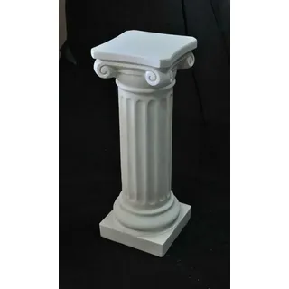 Medusa Säule Römische Säulen Marmor Ständer Skulptur Figur Deko Dekoration 1011 - Weiß