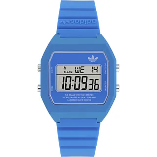 Digitaluhr ADIDAS ORIGINALS "DIGITAL TWO", blau, Armbanduhren, Damen, Digitaluhr, Armbanduhr, Quarzuhr, Damenuhr, Herrenuhr