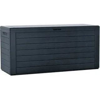 Garten-Aufbewahrungsbox Gartenbox Gartenkiste Storage Box | Aufbewahrungskiste Truhe Auflagenbox 280 L Holz - Grau