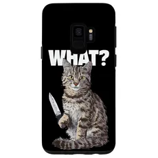Hülle für Galaxy S9 Katze Messer Design Witzige Tier Katzen