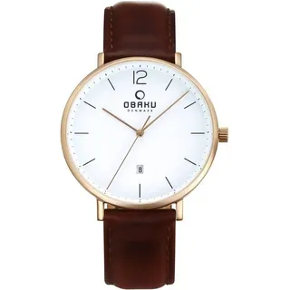 Obaku V181GDVWRN Quarzwerk Herren-Armbanduhr