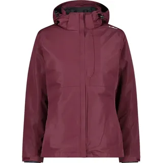 CMP Damen 3-in-1-Jacke aus Taslan 33z1646d Jacke - Dark Pink - 3XL