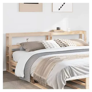 vidaXL Kopfteil mit Ablagen 180 cm Massivholz Kiefer