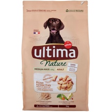 Ultima Nature Trockenfutter für Hunde/Erwachsene Medium/Maxi mit Huhn – 3 kg