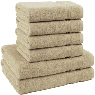hammetex Handtuchset 6-tlg. beige