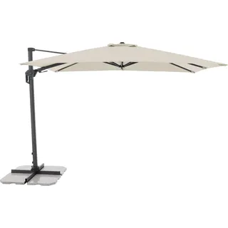 Doppler Ampelschirm 310 cmx 210 cm Natur mit Kurbelmechanik