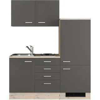 Flex-Well Küchenzeile Morena 160 cm braun