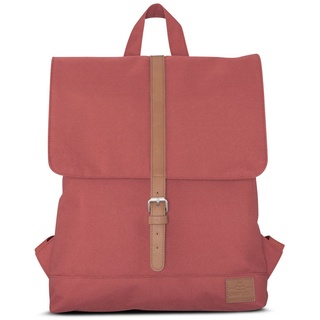 Johnny Urban Rucksack Damen - Mia - Schlanke Tasche mit Laptopfach - Aus Recyceltem PET - 7L - Wasserabweisend - Rot Braun