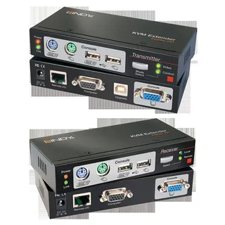 Lindy Cat.5 KVM Extender Combo 300, PS/2, USB & VGA
