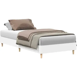 vidaXL Bettgestell ohne Matratze Weiß 90x200 cm Holzwerkstoff - Weiß