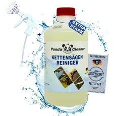 PandaCleaner Kettensägenreiniger - 500ml Sprühflasche - Bio Motorsägen-Reiniger - Harzentferner für Industrie & Zuhause (500 ml)