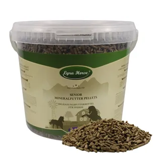 3,8 kg Lyra Horse® Senior Mineralfutter im Eimer