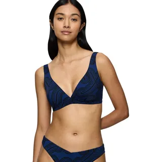 Triumph Flex Smart Summer P Plunge pt, Bikini Top Damen, Blau (Blue - Dark Combination), 2