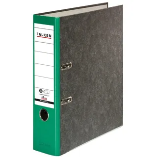 Falken Falken, Ordner grün marmoriert Karton 80 mm Verwendung für Papierformat: DIN A4 1 St.