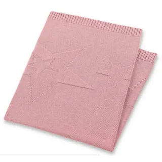 Sterntaler Strick-Schmusedecke Rosa,