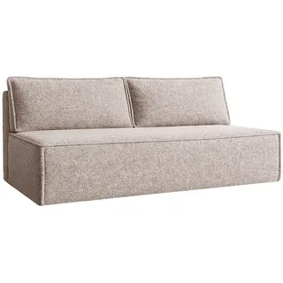 kaiser möbel Schlafsofa, Sofa mit schlaffunktion und bettkasten, DUO Stoff Verita Beige