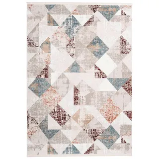 Kayoom Teppich Akropolis 225 Grau/Lachsrosa Z7BWS-200-300