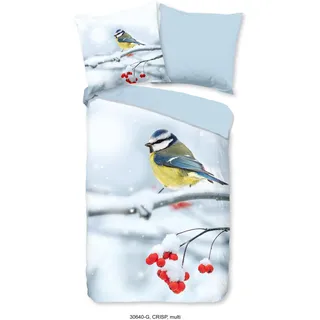 Good Morning Crisp Vögel Mehrfarbig 135 x 200 cm + 80 x 80 cm