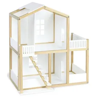 Pinolino Holzpuppenhaus Ida weiß 8,5 kg