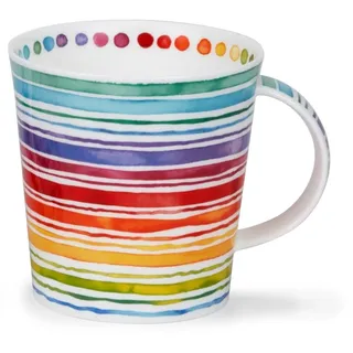 Dunoon Caingorm Tasse aus feinem Knochenporzellan, gestreift