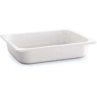 APS 83757 GN 1/2 Behälter ECO LINE, 32,5 x 26,5 cm, Tiefe 65 mm, 3,4 Liter, Melamin, weiß
