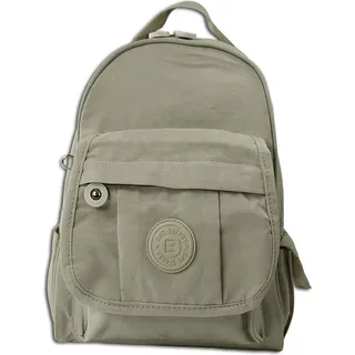 Bag Street Crinkle Nylon Rucksack Beige