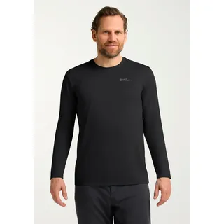 Jack Wolfskin Rundhalspullover "SKY THERMAL L/S M", schwarz