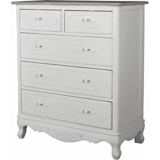 Landhaus Kommode shabby chic Villa Rustica Schrank Schubladenschrank Holzkommode