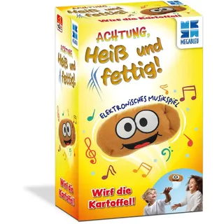 Megableu MEGABLEU, Achtung, heiß und fettig!, elektronisches Musikspiel mit lustiger Kartoffel, Partyspiel für Familien, witziges Actionspiel, Für 2+ Spieler ab 4 Jahren