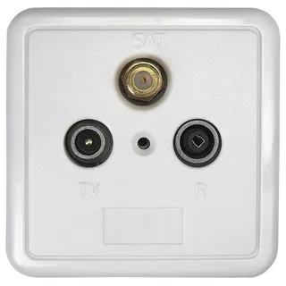 Axing SSD 2-10 Antennendose SAT, TV Unterputz Durchgangsdose