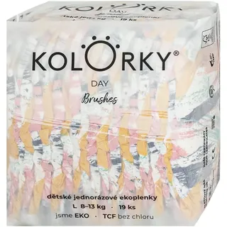 Kolorky Day Brushes Einweg-ÖKO-Windeln Größe S 8-13 Kg 19 St.