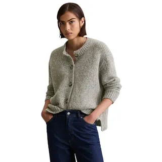 Marc O'Polo Marc OߴPolo Denim Damen Cardigan weich Relaxed Fit, Grau (Stone Melange), XS