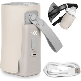 lionelo Thermup Go Plus - bærbar flaskevarmer | Farve Beige_Sand