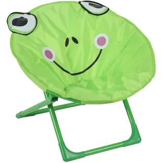 Relaxdays Kindersessel Frosch 47 x 50 x 48 cm Kunststoff/Textil grün