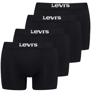 Levi's Boxershorts unifarben schwarz M 4er Pack