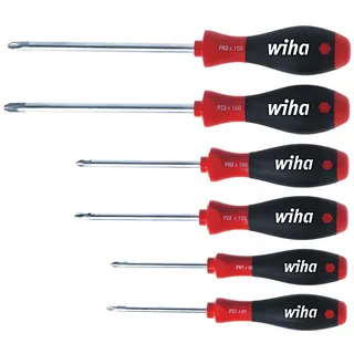 Wiha Schraubendreher Set SoftFinish Phillips, Pozidriv 6-tlg. (26146)