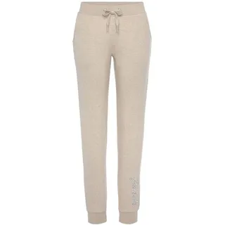 bench. loungewear Relaxhose Damen beige meliert Gr.36/38