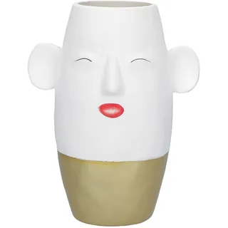 HAUSREITUAL - Fan Vase D Goldboden aus Porzellan