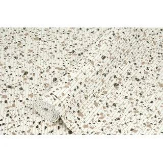 d-c-fix Weichschaummatte Comfort Terrazzo - Antirutschmatte rutschfest - auch für Außen geeignet - für Bad, Küche, Garten, Balkon - Badmatte waschbar Outdoor Matte Teppich 65 cm x 2 m