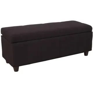 MCW Truhenbank Schwarz 114 x 45 x 45 cm