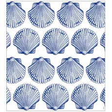 MySpotti Fensterfolie »Look Shells blue«, halbtransparent, glattstatisch haftend, 90 x 100 cm, statisch haftend, blau