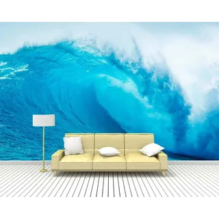 Wandtapete Vinyl Ola Meer | verschiedene Maße 150 x 100 cm | Ideal für die Dekoration von Esszimmer, Wohnzimmer | Landschaftsmotive | Städte, Natur, Kunst Elegantes Design