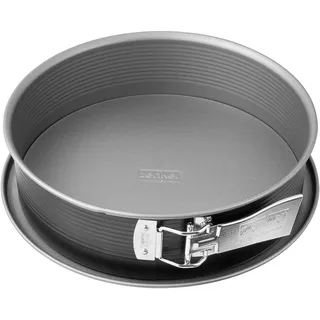 Zenker Springform energy Flachboden Ø 24 cm mit Auslaufschutz Premium-Backform, für köstliche Kuchen, verkürzt die Backzeit um 30%, Menge: 1 Stück, Anthrazit