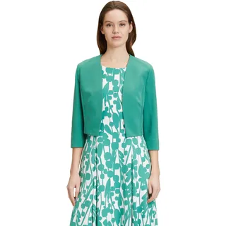 Vera Mont Damen Blazer-Jacke ohne Verschluss 36, Silky Green