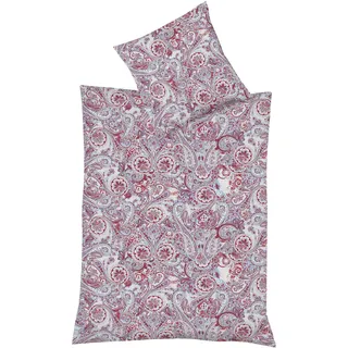 Bettwäsche FLEURESSE "Modern Classic 4296", blau (maritim), B/L: 155cm x 200cm, 1 Stk., 1 Stk., Mako-Satin, B/L: 80cm x 80cm, 2 Stk., Mako-Satin, Obermaterial: 100% Baumwolle, Bettwäsche, Bettwäsche