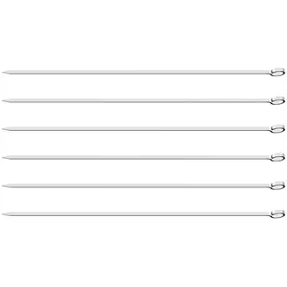 Tramontina Grillspieß, Schaschlikspieße, Set 6 Stück, 30 cm, Edelstahl, Tramontina_26499/003