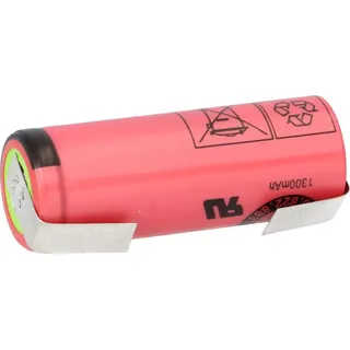 Panasonic Sanyo UR18500Y 1300mAh Li-ion Akku mit U-Lötfahne